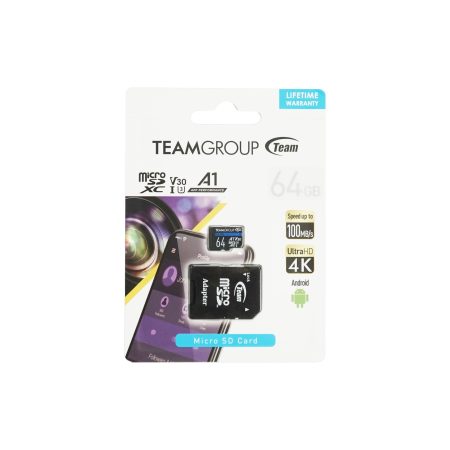 Thẻ nhớ TeamGroup Elite 64G UHS-I U3 V30 A1 -TEAUSDX64GIV30A103